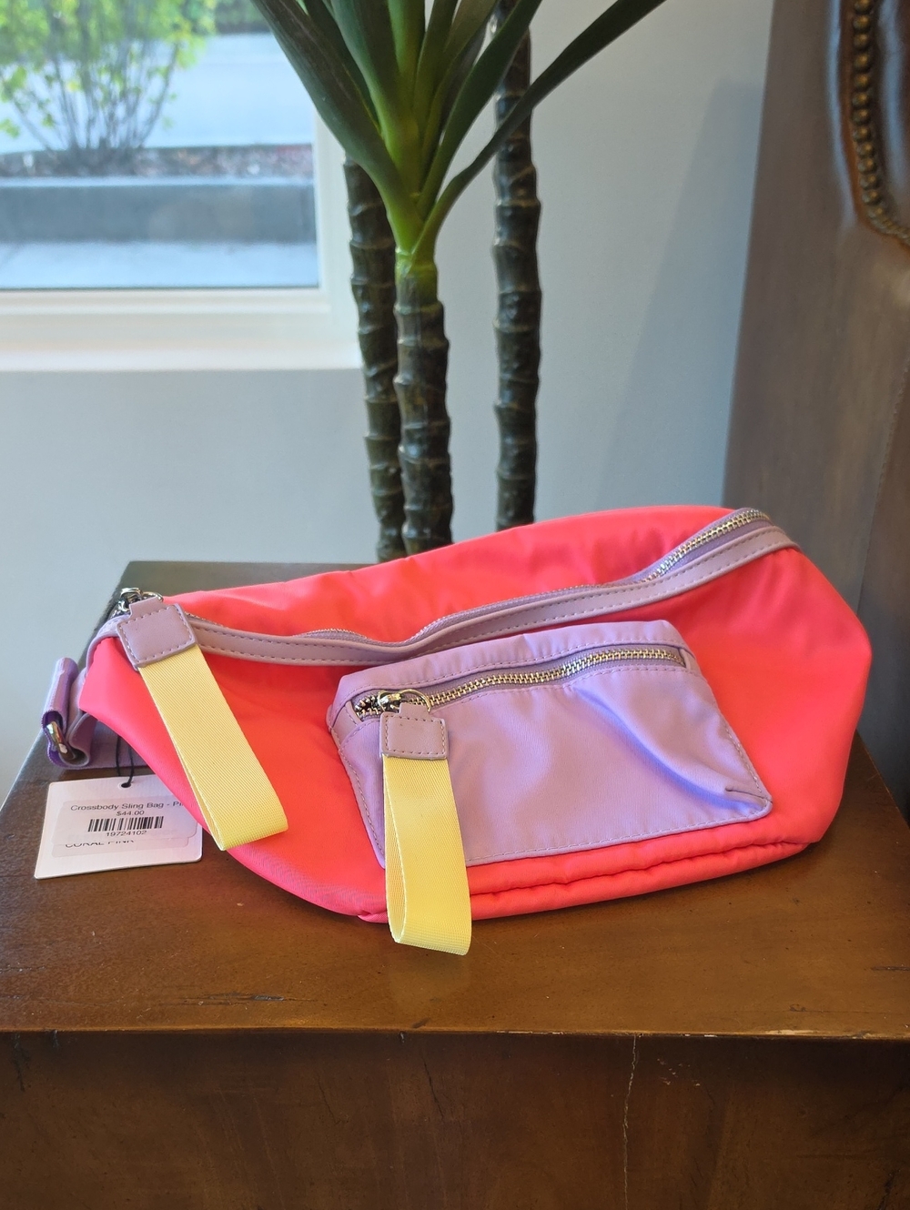 NOILLY Crossbody Sling Bag Pink & Purple NWT
